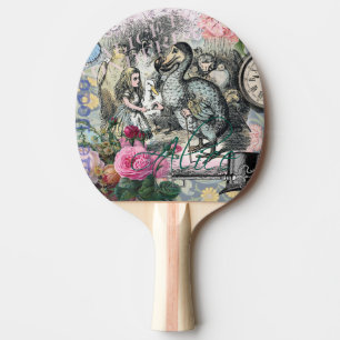 Alice Klassisches Wunderland Dodo Tenniel Kunst Tischtennis Schläger