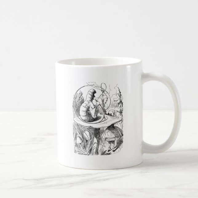 Alice konsultiert die Raupe Tasse (Rechts)