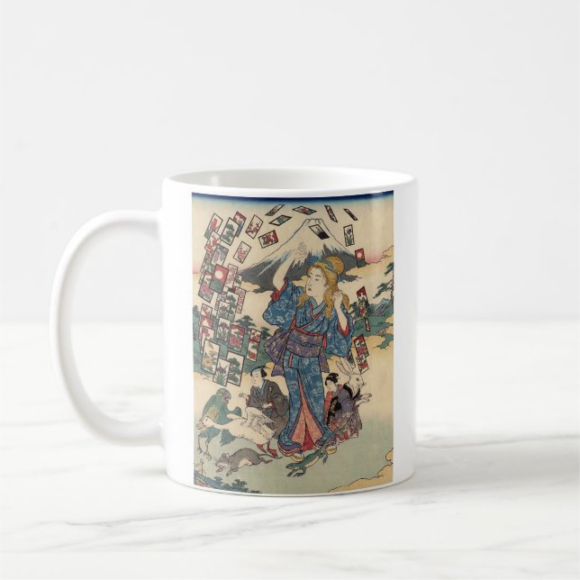 Alice Lost in Japan | Ukiyo-e Floating Wonder Kaffeetasse (Links)