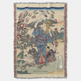 Alice Lost in Japan | Ukiyo-e Floating Wonderland Decke