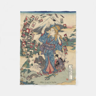 Alice Lost in Japan | Ukiyo-e Floating Wonderland Fleecedecke