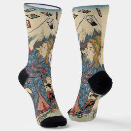 Alice Lost in Japan | Ukiyo-e Floating Wonderland Socken