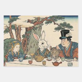 Alice Lost in Japan | Ukiyo-e Geschenkpapier Set