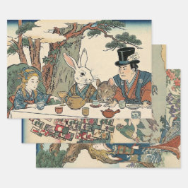 Alice Lost in Japan | Ukiyo-e Geschenkpapier Set