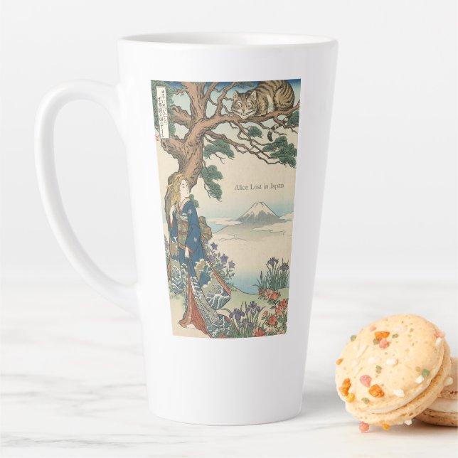 Alice Lost in Japan | Ukiyo-e Mad Journey Milchtasse (Beispiel)
