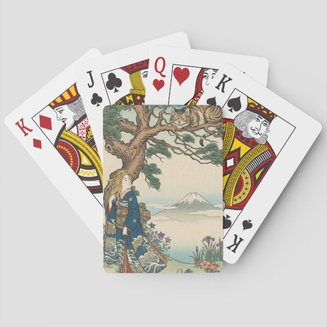 Alice Lost in Japan | Ukiyo-e Mad Journey Spielkarten (Rückseite)