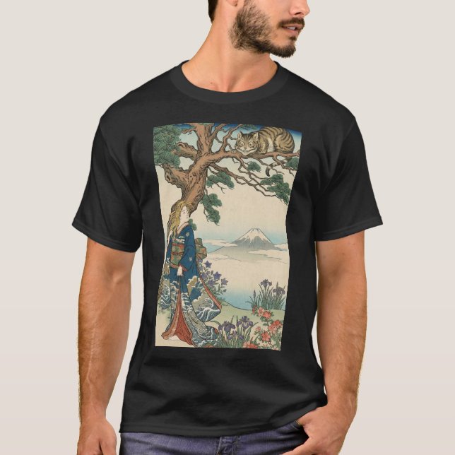 Alice Lost in Japan | Ukiyo-e Mad Journey T-Shirt (Vorderseite)