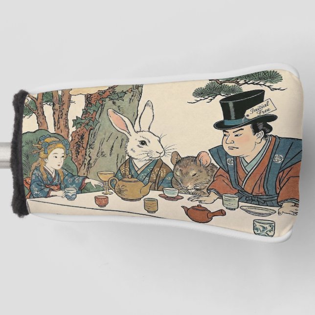 Alice Lost in Japan | Ukiyo-e Mad Tea Party Golf Headcover (Vorderseite)