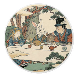 Alice Lost in Japan | Ukiyo-e Mad Tea Party Keramikknauf
