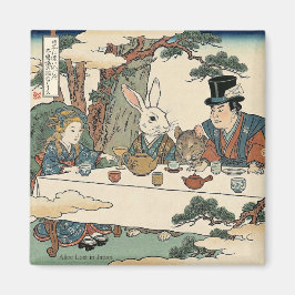 Alice Lost in Japan | Ukiyo-e Mad Tea Party Magnet