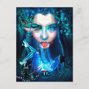 ALICE LOST IN WONDERLAND POSTKARTE