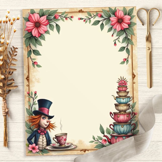 Alice Mad Hatter Teacup Stack Scrapbook (Von Creator hochgeladen)