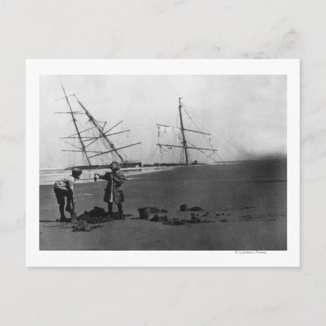 Alice McDonald Wreck Ilwaco Halbinsel Postkarte (Vorderseite)