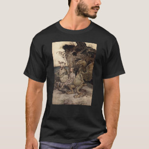 Alice mit dem Gryphon und der Scheinschildkröte T-Shirt