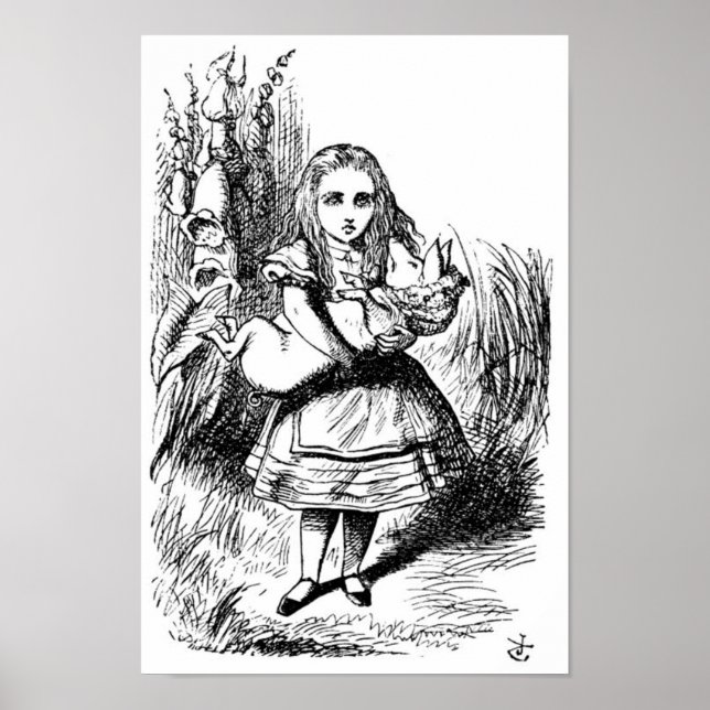 Alice mit dem Schwein Poster (Vorne)