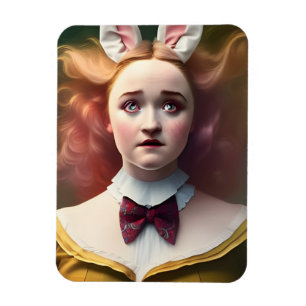 Alice mit den weißen Kaninchenohren Magnet