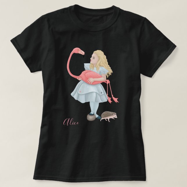 Alice mit Flamingo T-Shirt (Design vorne)