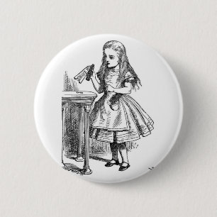 Alice mit "Getränk ich" Flasche Button