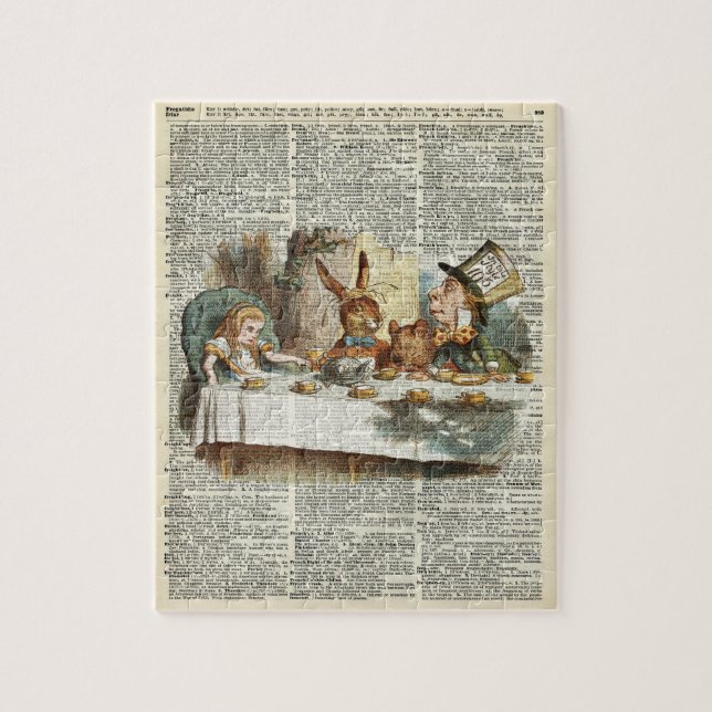 Alice Morgentee Zeit Puzzle (Vertikal)