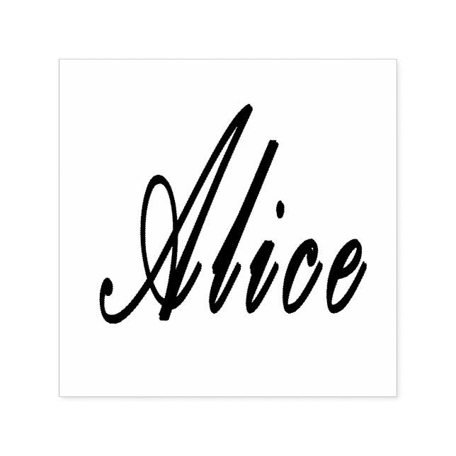 Alice Name Logo, Permastempel (Design)