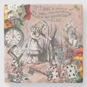 Alice-Nonsens-Vorhang Steinuntersetzer