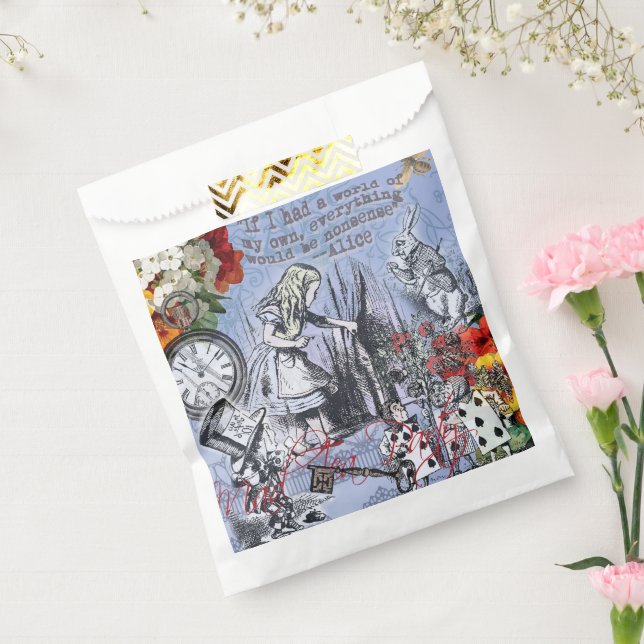 Alice Nonsense Vorhang Wunderland - Blau Geschenktütchen (Versiegelt)