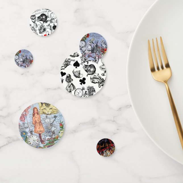 Alice Nonsense Vorhang Wunderland - Blau Konfetti (Gruppe)