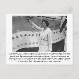 Alice Paul - Feminist Postkarte