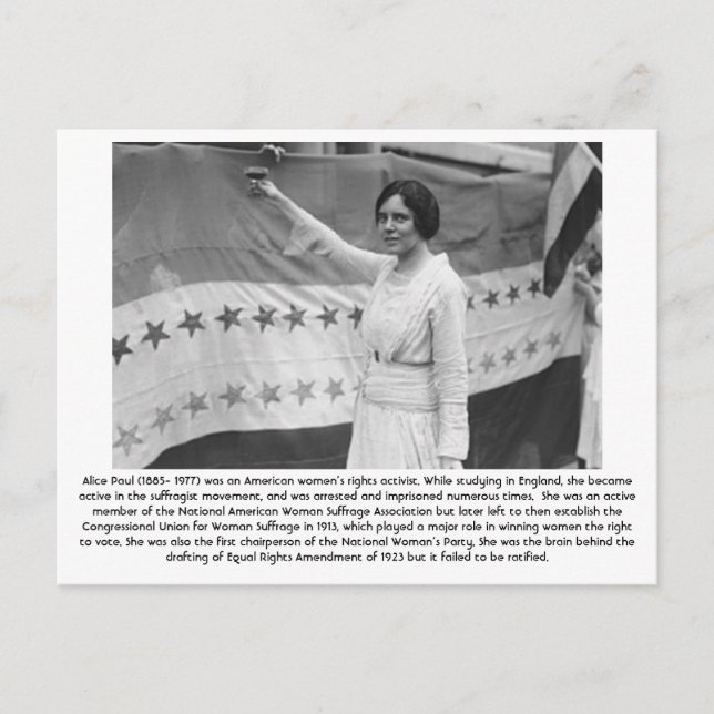 Alice Paul - Feminist Postkarte (Vorderseite)