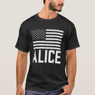 Alice Personalisiert Forename Name Birthday Usa T-Shirt