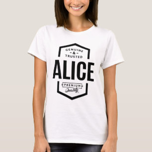 Alice Personalisiert Name Birthday T-Shirt