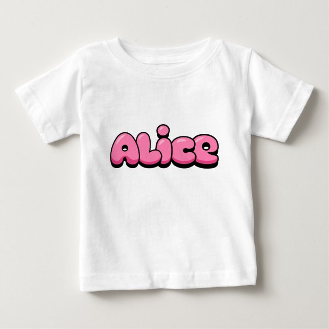 Alice Pink Baby T - Shirt (Vorderseite)