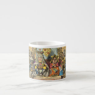 Alice Prozess des Herzbuben Vintage Espressotasse