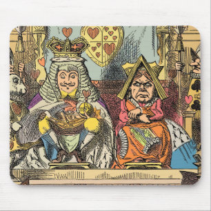 Alice Prozess des Herzbuben Vintage Mousepad