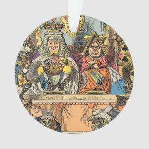 Alice Prozess des Herzbuben Vintage Ornament