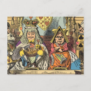 Alice Prozess des Herzbuben Vintage Postkarte