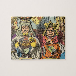 Alice Prozess des Herzbuben Vintage Puzzle