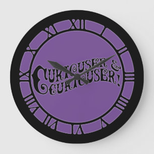 Alice Quote Curiouser And Curiouser Große Wanduhr