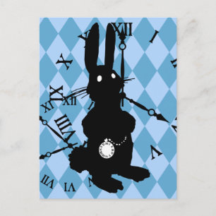 Alice Rabbit Late Postkarte