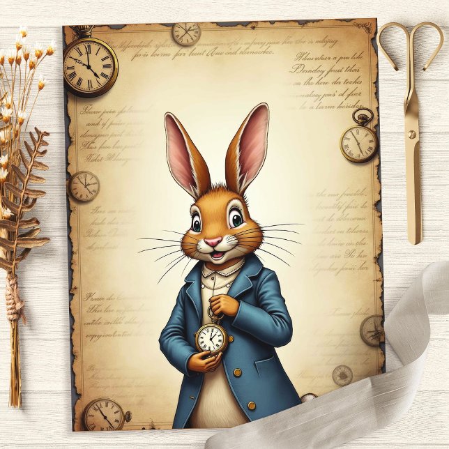Alice Rabbit Pocket Watch Kunstschreiber (Von Creator hochgeladen)