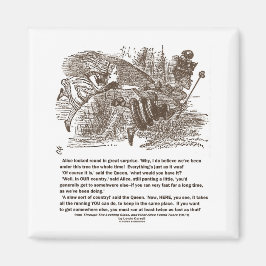 Alice Red Queen Bleibe am gleichen Ort Magnet