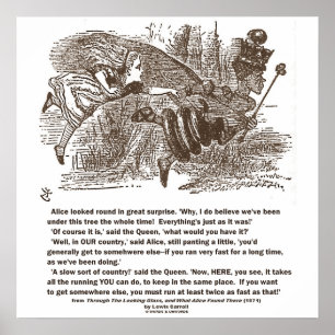 Alice Red Queen Bleibe die ganze Zeit Poster