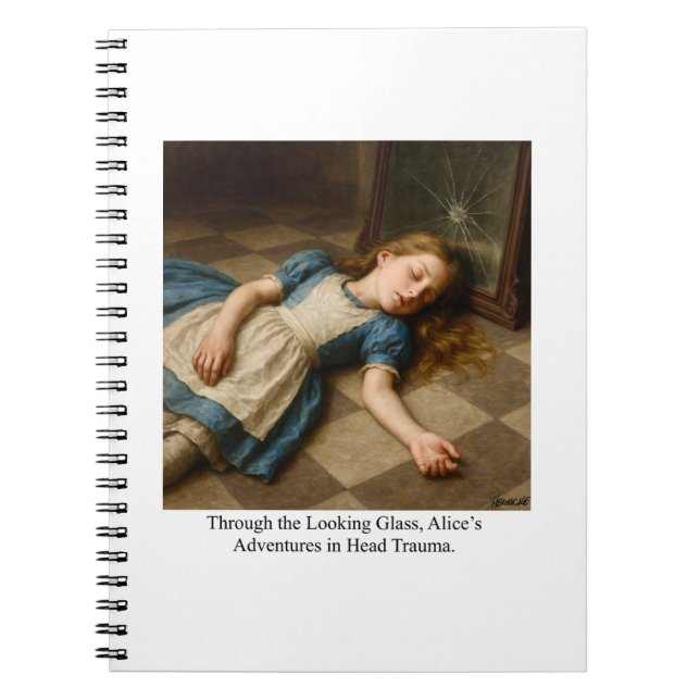 Alice’s Adventures in Head Trauma  Notizblock (Vorderseite)