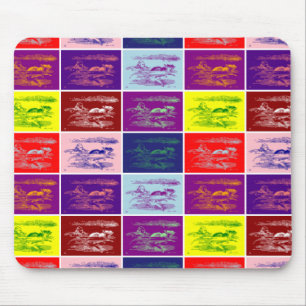 Alice Schwimmen in einem Pool aus Tränen Pop Art Mousepad