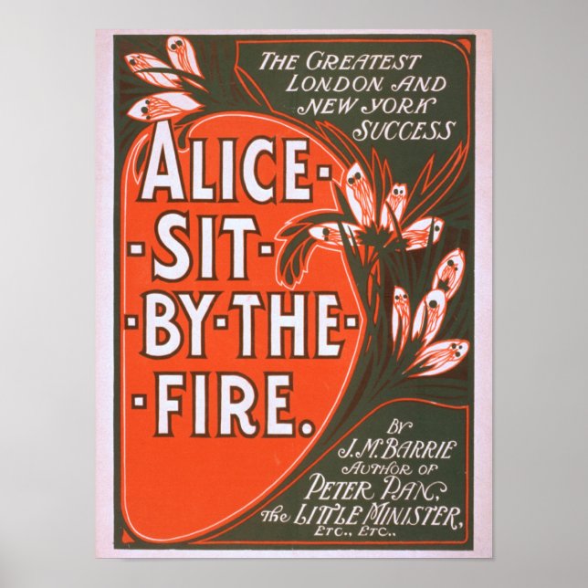 Alice Sit by Fire Great London Play Poster (Vorne)