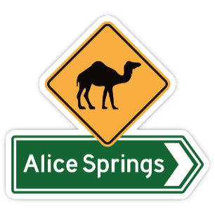 Alice Springs, Aufkleber für das nördliche Gebiet