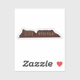 Alice Springs Australia Sign Aufkleber