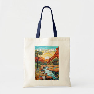 Alice Springs Australien Reise Kunst Vintage Tragetasche