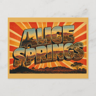 Alice Springs NT Australien Outback Rotes Zentrum Postkarte