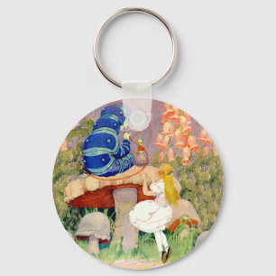 Alice sucht Rat von der Raupe Schlüsselanhänger